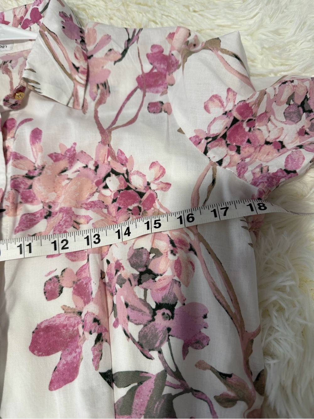 Calvin Klein Tiered Floral Midi Dress with Waist Tie  Medium Cottagecore summery - Picture 9 of 11